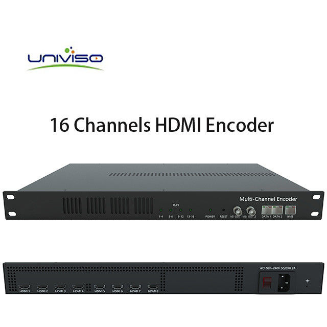 Digital Head End input HDMI HD H.264 &amp;amp; H.265 Encoder dengan IP &amp;amp; ASI output, masukkan logo